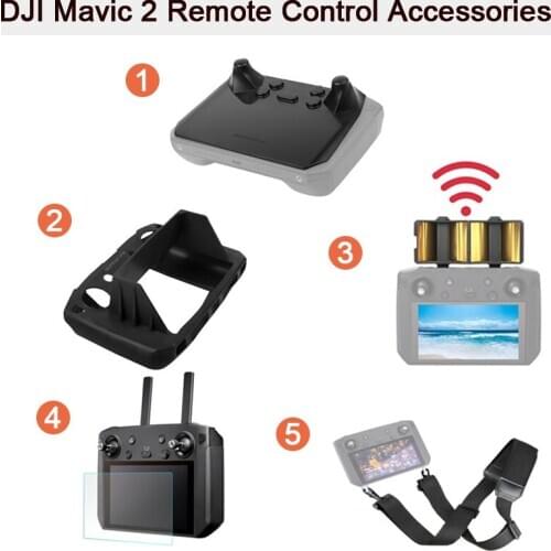 New Joysticks Screen Protector Cover/Tempered Glass Film/Signal Booster/ for DJI MAVIC 2 Smart Controller Drone Accessories
