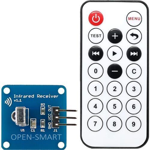 OPEN-SMART IR Remote Kit Infrared Receiver Module + IR Remote Controller for Arduino / MEGA2560