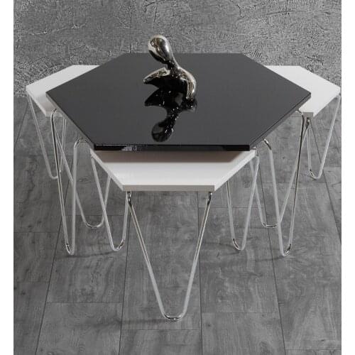 Pyramid Medium Coffee Table-Zigon Coffee Table (Set Suit) MADE IN TURKİYE