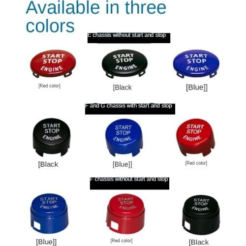 Fit for BMW E87 E60 E83 E84 E89 for BMW E90 E91 E92 E93 Car Engine Start Button Replace Cover Stop Switch Accessories Car Decor