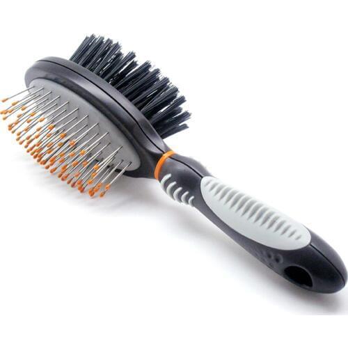 Professional Pet Dogs Cats Combs - Plastic And Stainless Steel Double Sided Grooming Hair Brush Shedding Brush Tools BW-XR065