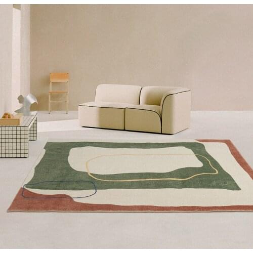 Modern Light Luxury Carpet Rug For Living Room Soft Shaggy Large Rug Nordic Floor Bedside Bedroom Balcony Carpet Mat