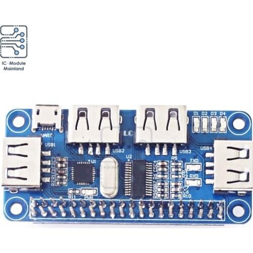 5V USB Expansion Board HUB hub Splitter USB to Ethernet RJ45 Ne twork Port USB HUB for Raspberry Pi Zero Zero W 3B