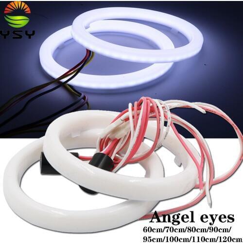 YSY 20pcs Car Angel Eyes Led Car Halo Ring Lights Led Angel Eyes Headlight for Car Auto Moto Moped Scooter Motorcycle DC12V 3W