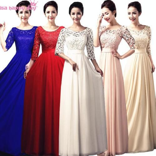 Dark blue petal pink bridesmaid long occasion women dress with sleeves champagne mother of the bride gown dresses B2852