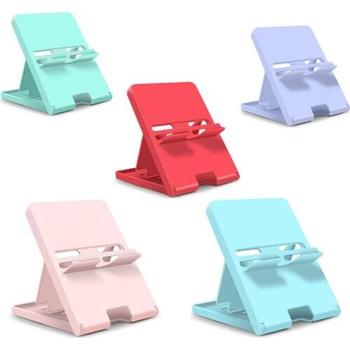 1pc Game Console Stand For Nintendo Switch Mobie Phone Pad Pink Holder Portable NS Bracket Adjustable Accessories