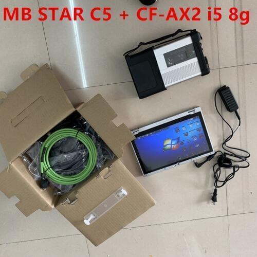 2020.3v sd connect c5 with SSD DAS/X/EPC/WIS/VEDIAM/DTS full software in CF-AX2 I5 8G Laptop install well super speed