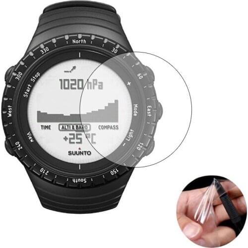 3pcs TPU Soft Clear Protective Film Guard For Suunto Core Watch GPS Sport All Black Smartwatch Screen Protector Cover (Not Glass