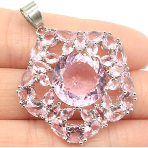 55x31mm Anniversary Long Cross Created White Bright Cubic Zircon For Womans Jewelry Making Silver Pendant