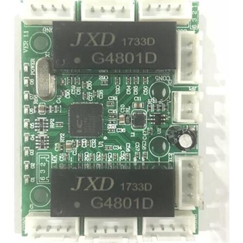 8 pin line mini design ethernet switch circuit board for ethernet switch module 10/100mbps 8 port PCBA board LED switch module
