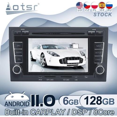 Android 11 For Audi A4 2002 - 2007 Car Radio GPS Navigation Multimedia Video Player Stereo Audio Head Unit