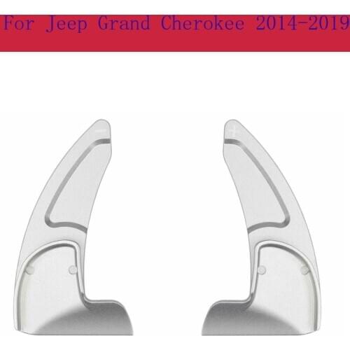 Car Accessories 2PCS Quality Aluminum Alloy Steering Wheel Shift Paddle Shifter for Jeep Grand Cherokee 2014-2019