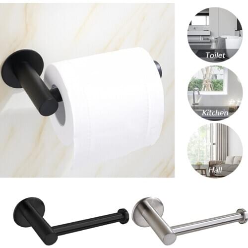 Toilet Wall Mount Toilet Paper Holder Stainless Steel Bathroom Kitchen Roll Paper Accessory Tissue Towel Accessories Holders