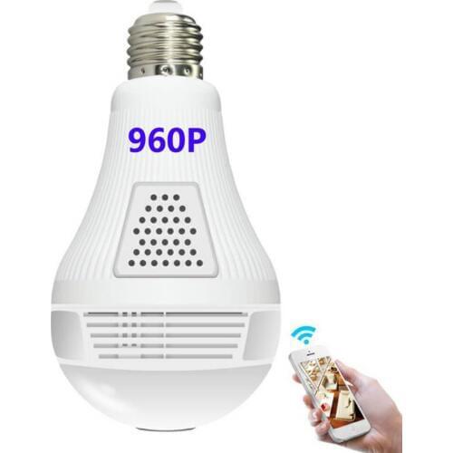 HOT 960P XM Intellingent Surveillance Camera panoramic video monitoring E27 light bulb LED Intellingent wireless control lamp