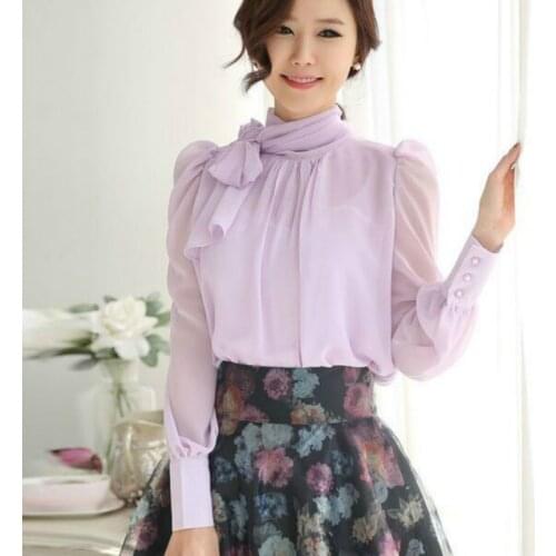 HECAIYUN Collar Blouses