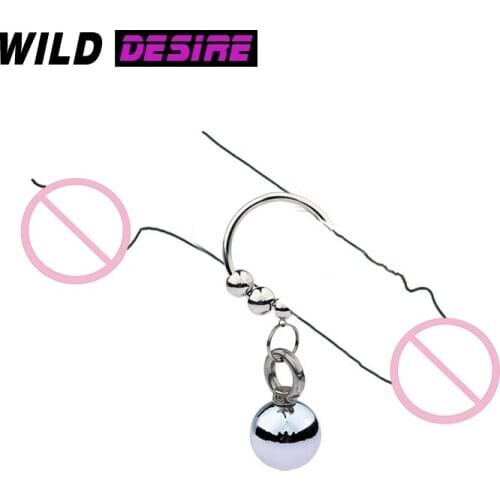 Stainless steel four-bead weight-bearing penis ring Penis Delay Training Tool Sex tools for men Penis bondage pendant Lock sperm