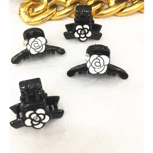 Adult Women Camellia Mini Small Acrylic Claws Hairpins Hair Clips Fashion Korean Lady Girl Head Wear Accessories-AS-W20