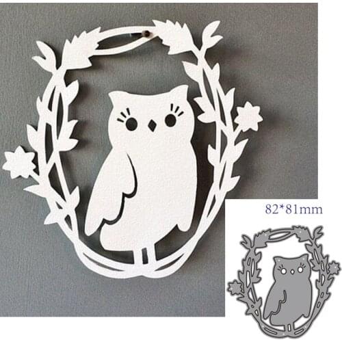 Metal Cutting Dies Cut Mold Animal owl Decoration Scrapbook Paper Craft Knife Mould Blade Punch Stencils