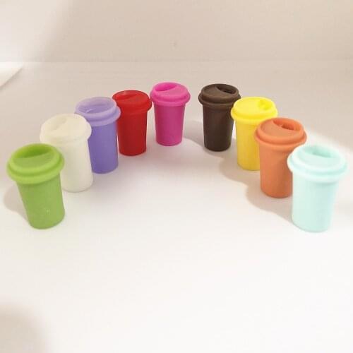 10pcs 1/12 Scale Dollhouse Miniature Coffee Cup Drinks Mini Food Play Doll house Kitchen Toys