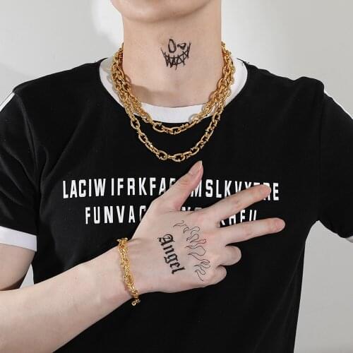 Fashion Hip-hop Iron nail Necklace Chain Charm Jewelry Necklace For Man Rock Punk Thorns Harajuku Chain Cool For Man Gifts