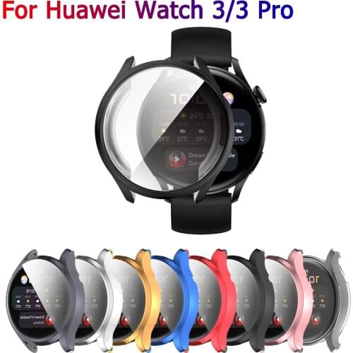 Soft Case For Huawei Watch 3 Pro Screen Protector Cover For Huawei Watch 3 46MM Pro 48MM TPU Cover Protective Film Bumper Shell