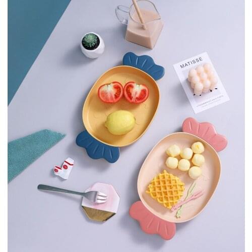 2021 New Korean Fruit Plate Living Room Home Creative Personality Fashion Snack Plate Food Storage Container Kitchen