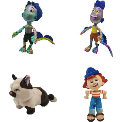 45cm New Disney Luca Alberto Sea Monster Plush Toys Cartoon Anime Figures Stuffed Plush Toys Dolls Kids Boys Girls Birthday Gift