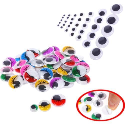Self-adhesive Doll eyes 6mm/8mm/10mm/12mm/15mm/18mm/20mm/25mm/35mm Doll Eye For Toys Dolls Googly Eyes Used For Doll Accessories