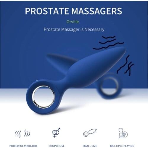 Adult Mans Sex Toys Magnetic Charging 9 Speeds Vibration Anal Plug Silicone Smooth Butt Plug Man Anal Dildo masturbator for man