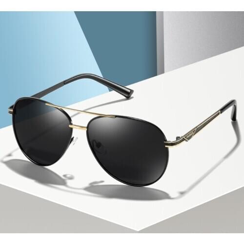 2020 Mens Polarized Sunglasses Fishing Outdoor Driving Polaroid Sunglasses for Men Pilot Metal Frame Sun Glasses Gafas De Sol