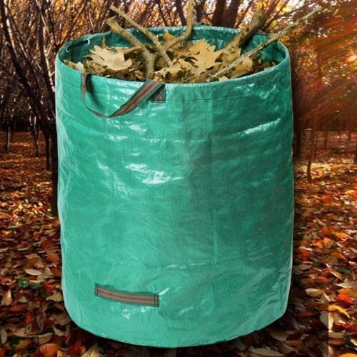 120L Heavy Duty Garden Waste Bag Reusable Rubbish Grass Refuge Sacks Green Color Nov