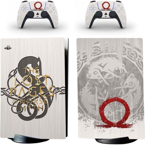 God of War Vinyl Decal PS5 Skin Sticker for PlayStation 5 Digital Edition Console and Controller Protective Cover