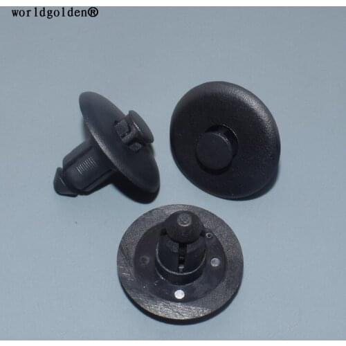 Worldgolden 100pcs plastic clip Retainer Cowl Push-Type Retainer for Ford#W705956-S300(W705956S300)