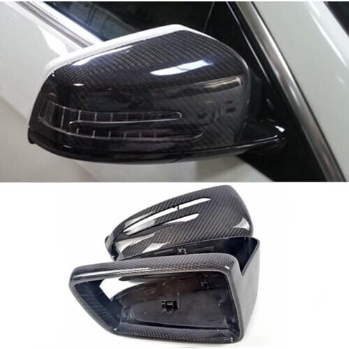 Carbon Fiber Car Side Door View Mirrors Replacment Cover For Mercedes Benz E-Class W212