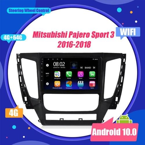 10.25" 4G IPS DSP Android For Mitsubishi Pajero Sport 3 2016 2017 2018 Multimedia Stereo Car DVD Player Navigation GPS Radio BT