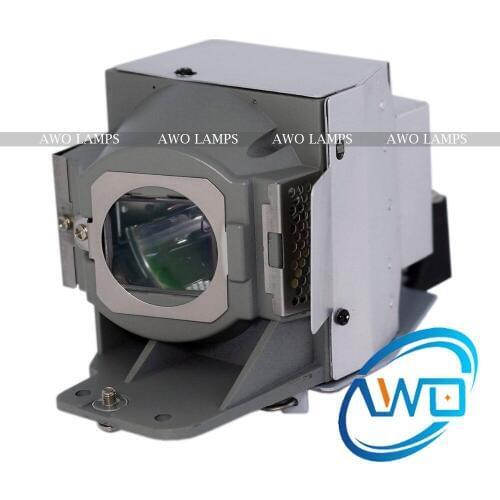 AWO 100% Original Projector Lamp 5J.J9E05.001 with Housing for BENQ Projector W1500 P-VIP240W Bulb Inside