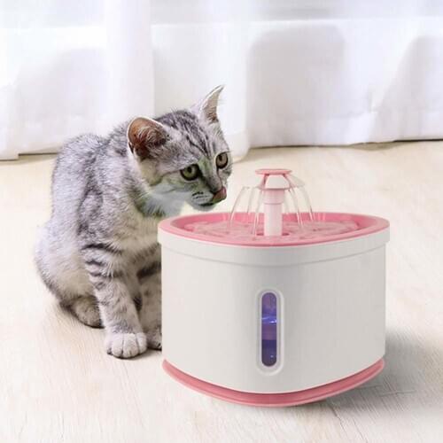 2.0L Automatic Cat Water Fountain Pet Water Dispenser Large Spring Cats Drinking Bowl Cat Automatic Feeder Drink Filter