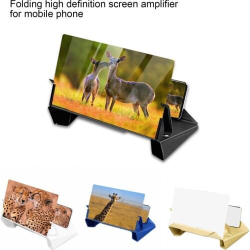2021 New Mobile Phone Screen Magnifier 9D Enlarger Magnifying Video Amplifier Projector Bracket Desktop Holder Stand For Phone