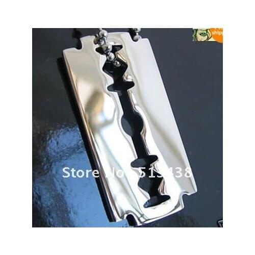 30pcs lot Europe style MENS High polished fashion Stainless Steel 50*32MM blade pendant, Thanksgiving ,Christmas gifts