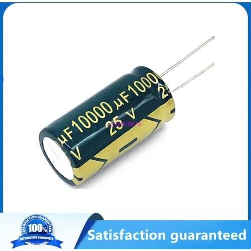 5pcs/lot T11 25V 10000UF Low ESR high frequency aluminum electrolytic capacitor size 18*35 10000UF25V 20