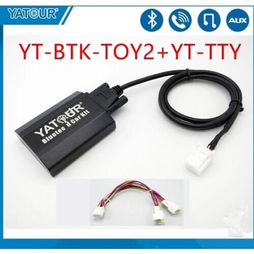 Yatour BTK Car audio Bluetooth Kit for Toyota Lexus Scion 2003-2013 Digital Music Changer MP3 Player Aux 6+6 pin Avensis Corolla
