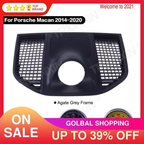 Car stopwatch for Porsche Macan 2014-2020 interior dashboard center clock compass time electronic meter clock accessional