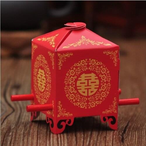 Free shipping 200pcs Bride sedan chair chinese Wedding Favor Boxes gift box candy box