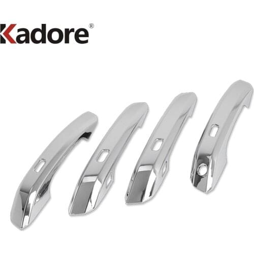 For Audi A4 Saden B9/9L 2016-2017 ABS Chrome Car Auto Cover Accessories Exterior Door Handles Cover Moulding Frame Trim 4pcs/set