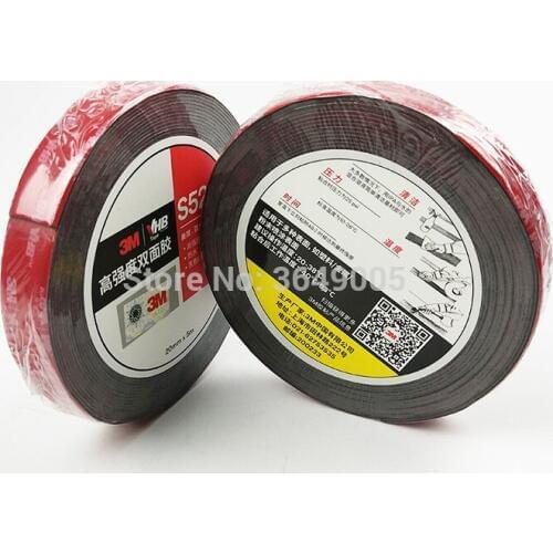1 Roll 20mm x 5M 3M VHB S52/5952 Double Sided Acrylic Foam Adhesive Tape Heavy Duty Mounting Tape Choose Wide Free Shipping