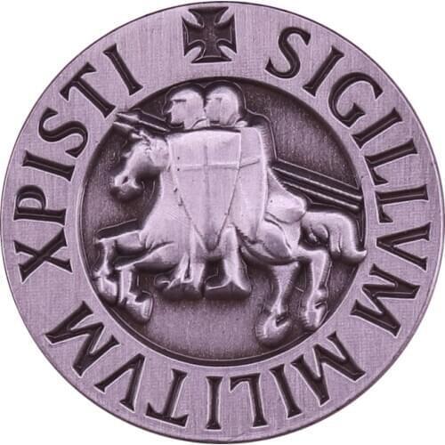 Seal Of The Knights Templar Enamel Pin Masonic Freemasonry Proud Decoration
