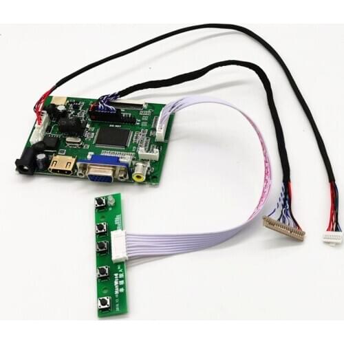 HDMI/2AV/VGA LCD Controller Board kit for 12.1 inches HSD121KXN1-A10 1024*768 LCD Panel Car LCD controller board DIY kits