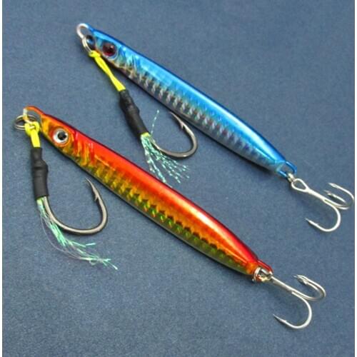 Jigbait Lure Shore Long Range Casting Fishing 23g/42g Jigs Metal Spoons Spinner Bait Spanish Mackerel 1 Piece Sale