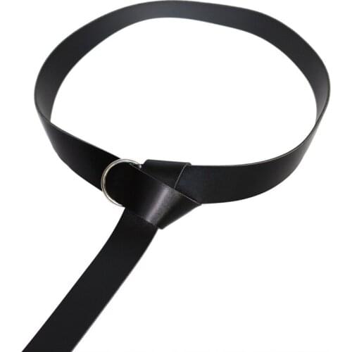 Medieval Renaissance Waist Ring Belt Costume Accessory Parts For Adult Men Viking Knight Pirate Cosplay Larp Leather Loop Buckle