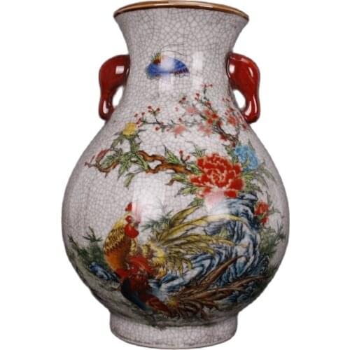 Collection of pieces of porcelain ornaments with split cracks in Qianlong period of Qing Dynasty